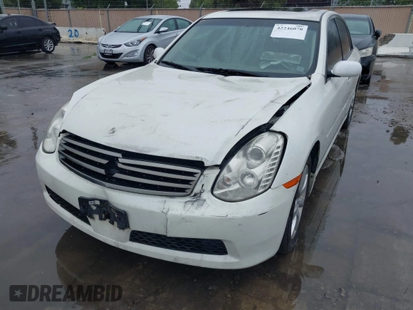 2006 Infiniti G35 with VIN JNKCV51E16M515515, listed as a IAAI auction lot 42246070 with 193,575 mi miles and . Bid and sale history available at DreamBid. Image 6.