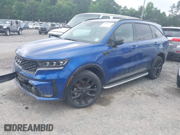 2022 Kia Sorento SX z VIN 5XYRKDLF4NG112780, wystawiony jako IAAI lot #41856274 z przebiegiem 27 415 mil mil oraz . Historia ofert i sprzedaży dostępna na DreamBid. Obrazek 2.