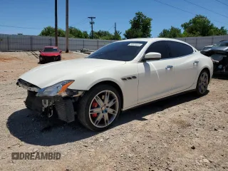 2017 Maserati Quattroporte S Q4 z VIN ZAM56RRA3H1211666, wystawiony jako Copart lot #56855555 z przebiegiem 83 392 mil mil oraz Szkoda całkowita • Salvage title. Historia ofert i sprzedaży dostępna na DreamBid. Obrazek 1.