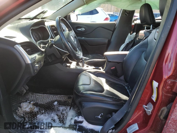 2015 Jeep Cherokee Trailhawk with VIN 1C4PJMBS9FW651926, listed as a Copart auction lot 45620295 with 91,166 mi miles and Salvage Title. Bid and sale history available at carsss.com. Image 7.