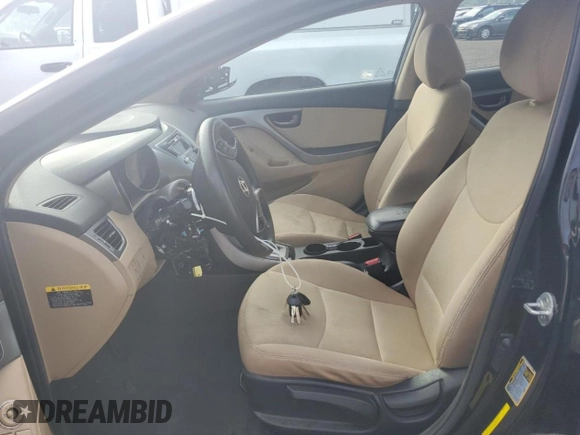2013 Hyundai Elantra GLS with VIN 5NPDH4AE9DH338730, listed as a Copart auction lot 61090885 with 109,014 mi miles and Salvage title. Bid and sale history available at DreamBid. Image 7.