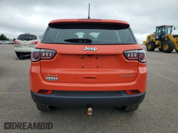 2018 Jeep Compass Sport с VIN 3C4NJDAB2JT356335, выставлен на аукционе Copart как лот 61279735 с пробегом 88 731 миль миль и Списание • Salvage title. История ставок и продаж доступна на DreamBid. Изображение 6.