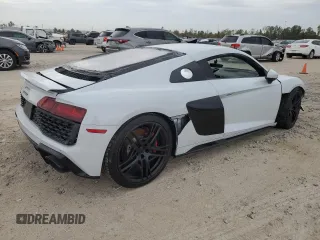 2022 Audi R8 performance quattro z VIN WUACEAFX2N7900201, wystawiony jako Copart lot #82878454 z przebiegiem 4 248 mil mil oraz Czysty tytuł • Clean title. Historia ofert i sprzedaży dostępna na DreamBid. Obrazek 3.