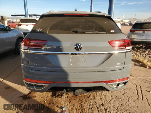 2022 Volkswagen Atlas SEL Premium R-Line with VIN 1V2FE2CA3NC231068, listed as a Copart auction lot 87459184 with Not provided miles and Salvage title. Bid and sale history available at DreamBid. Image 6.