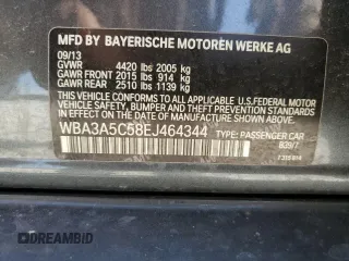 2014 BMW 3 Series 328i with VIN WBA3A5C58EJ464344, listed as a Copart auction lot 47431965 with 83,095 mi miles and Salvage Title. Bid and sale history available at carsss.com. Image 12.