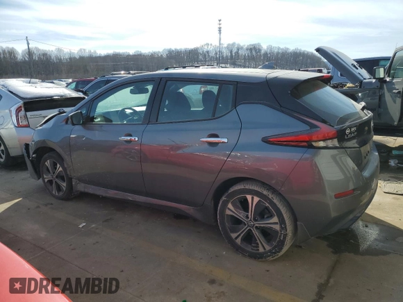 2020 Nissan LEAF SV Plus with VIN 1N4BZ1CP3LC307815, listed as a Copart auction lot 88302815 with 49,942 mi miles and Salvage Title. Bid and sale history available at DreamBid. Image 2.