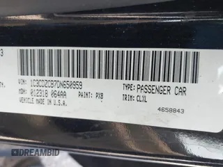 2013 Dodge Avenger SXT with VIN 1C3CDZCB7DN650959, listed as a IAAI auction lot 42592881 with 107,652 mi miles and . Bid and sale history available at DreamBid. Image 9.