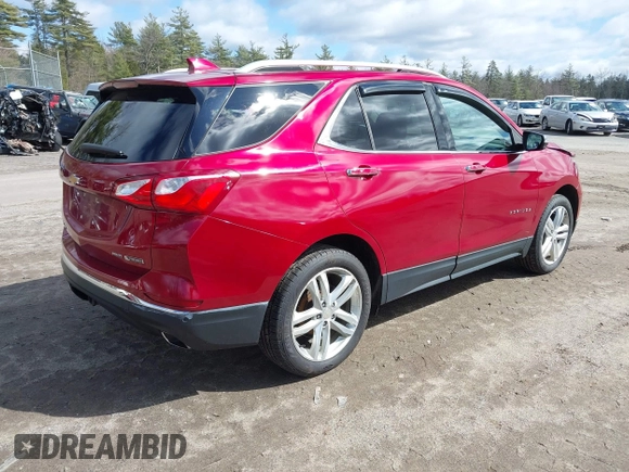 2018 Chevrolet Equinox Premier with VIN 3GNAXWEX7JS514230, listed as a IAAI auction lot 41848816 with 69,805 mi miles and . Bid and sale history available at carsss.com. Image 4.