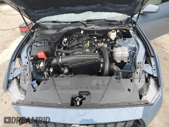 2025 Ford Mustang EcoBoost with VIN 1FA6P8TH9S5104519, listed as a Copart auction lot 49318395 with 1,852 mi miles and Salvage Title. Bid and sale history available at carsss.com. Image 11.
