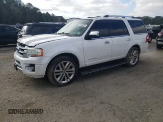 2015 Ford Expedition Platinum z VIN 1FMJU1LT2FEF28179, wystawiony jako Copart lot #46353575 z przebiegiem Nie podano mil oraz Szkoda całkowita • Salvage title. Historia ofert i sprzedaży dostępna na DreamBid. Obrazek 1.