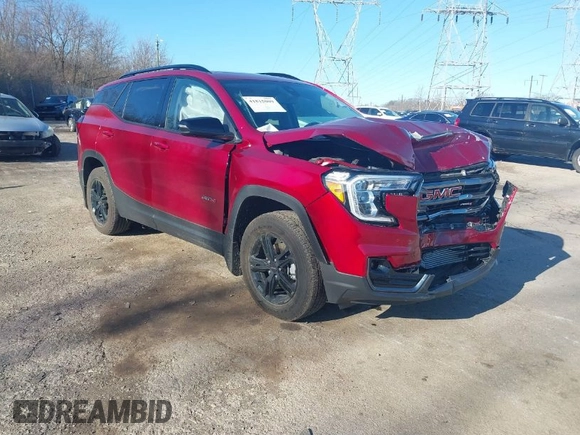 2022 GMC Terrain AT4 with VIN 3GKALYEV4NL195923, listed as a IAAI auction lot 41815009 with 26,862 mi miles and . Bid and sale history available at DreamBid. Image 1.
