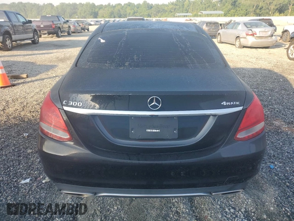 2017 Mercedes-Benz C 300 with VIN 55SWF4KB7HU210587, listed as a Copart auction lot 61988255 with 147,206 mi miles and Clean title. Bid and sale history available at DreamBid. Image 6.
