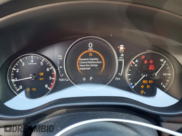 2023 Mazda 3 S Carbon Edition with VIN JM1BPBLM6P1608818, listed as a Copart auction lot 84762364 with 15,411 mi miles and Non repairable. Bid and sale history available at DreamBid. Image 9.