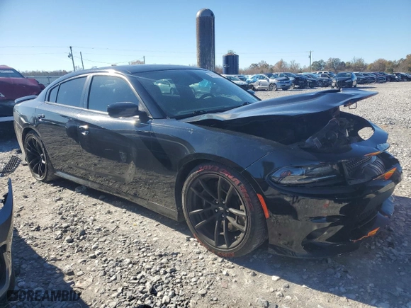 2017 Dodge Charger R/T Scat Pack with VIN 2C3CDXGJ3HH652745, listed as a Copart auction lot 84388184 with 105,733 mi miles and Salvage Title. Bid and sale history available at carsss.com. Image 4.