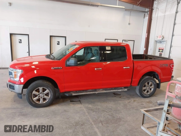 2018 Ford F-150 XL with VIN 1FTEW1E55JFA81946, listed as a IAAI auction lot 42128253 with 129,975 mi miles. Bid and sale history available at carsss.com. Image 14.
