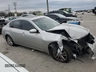 2010 Infiniti G37 x with VIN JN1CV6AR7AM252839, listed as a Copart auction lot 82555754 with 123,426 mi miles and Salvage Title. Bid and sale history available at DreamBid. Image 4.