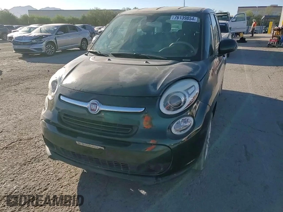 2014 FIAT 500L Easy with VIN ZFBCFABH1EZ023992, listed as a Copart auction lot 76139854 with 131,118 mi miles and Salvage Title. Bid and sale history available at carsss.com. Image 10.