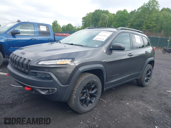 2017 Jeep Cherokee Trailhawk with VIN 1C4PJMBS6HW577058, listed as a IAAI auction lot 42220033 with 111,623 mi miles and . Bid and sale history available at DreamBid. Image 17.
