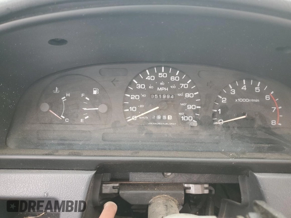 1995 Nissan Frontier XE with VIN 1N6SD11Y2SC308065, listed as a Copart auction lot 45282595 with 51,994 mi miles and Salvage title. Bid and sale history available at DreamBid. Image 9.