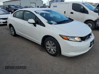 2012 Honda Civic z VIN 2HGFB2F44CH034163, wystawiony jako Copart lot #84198064 z przebiegiem 180 135 mil mil oraz Czysty tytuł • Clean title. Historia ofert i sprzedaży dostępna na DreamBid. Obrazek 4.