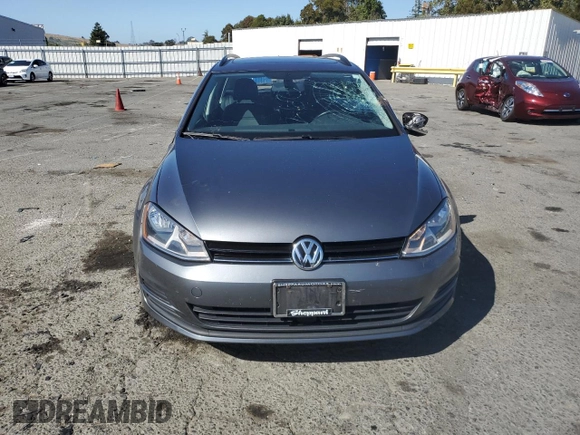 2016 Volkswagen Golf SportWagen TSI S with VIN 3VWC17AU8GM523985, listed as a Copart auction lot 64957854 with 52,609 mi miles and Salvage Title. Bid and sale history available at carsss.com. Image 5.
