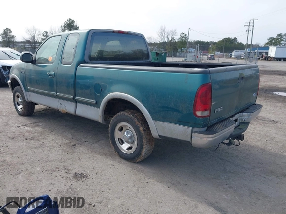 1997 Ford F-150 XL with VIN 1FTDX18W3VNC52363, listed as a IAAI auction lot 41610485 with 98,379 mi miles. Bid and sale history available at carsss.com. Image 3.