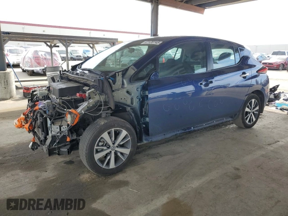 2020 Nissan LEAF z VIN 1N4BZ1BP5LC303959, wystawiony jako Copart lot #47120745 z przebiegiem 61 953 mil mil oraz Szkoda całkowita • Salvage title. Historia ofert i sprzedaży dostępna na DreamBid. Obrazek 1.