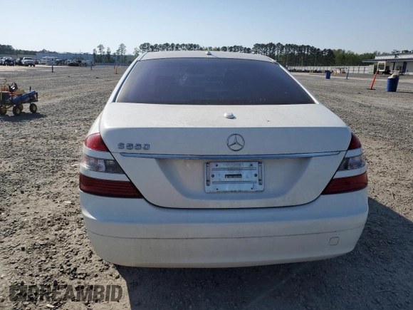 2007 Mercedes-Benz S 550 with VIN WDDNG71X37A063481, listed as a Copart auction lot 52700355 with 213,817 mi miles and Salvage Title. Bid and sale history available at carsss.com. Image 6.