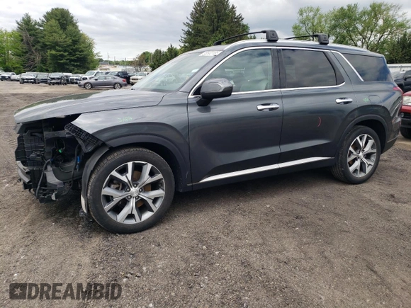 2021 Hyundai Palisade SEL z VIN KM8R3DHEXMU202831, wystawiony jako Copart lot #55502185 z przebiegiem 65 071 mil mil oraz Szkoda całkowita • Salvage title. Historia ofert i sprzedaży dostępna na DreamBid. Obrazek 1.