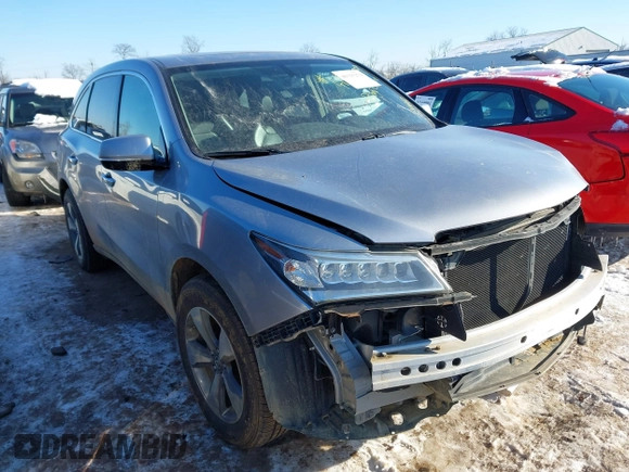 2016 Acura MDX with VIN 5FRYD4H26GB048438, listed as a IAAI auction lot 41315279 with 146,685 mi miles. Bid and sale history available at carsss.com. Image 1.