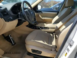 2013 BMW X3 xDrive28i with VIN 5UXWX9C54D0A09096, listed as a Copart auction lot 52481325 with Not Provided miles and Clean Title. Bid and sale history available at DreamBid. Image 7.
