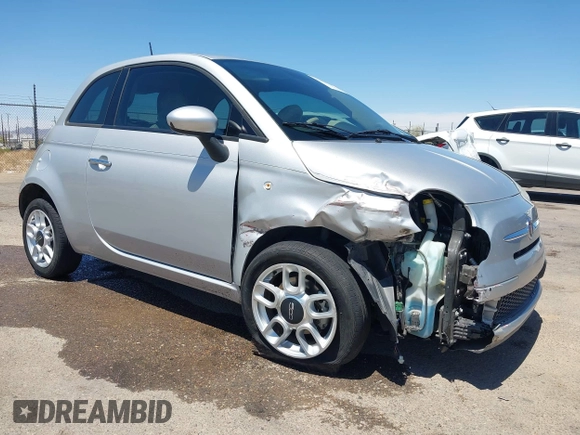 2014 FIAT 500 Pop z VIN 3C3CFFAR9ET188043, wystawiony jako IAAI lot #42082587 z przebiegiem 187 513 mil mil oraz . Historia ofert i sprzedaży dostępna na DreamBid. Obrazek 1.