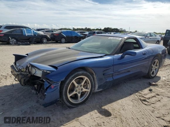 2002 Chevrolet Corvette with VIN 1G1YY22G225103095, listed as a Copart auction lot 87363014 with 212,379 mi miles and Salvage Title. Bid and sale history available at carsss.com. Image 1.