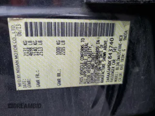 2013 Nissan Maxima SV z VIN 1N4AA5AP6DC843740, wystawiony jako Copart lot #85553554 z przebiegiem 169 418 mil mil oraz Szkoda całkowita • Salvage title. Historia ofert i sprzedaży dostępna na DreamBid. Obrazek 13.