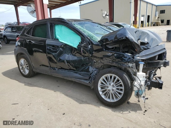 2020 Hyundai Kona SEL with VIN KM8K22AA6LU397471, listed as a Copart auction lot 53810285 with 105,105 mi miles and Salvage Title. Bid and sale history available at carsss.com. Image 4.