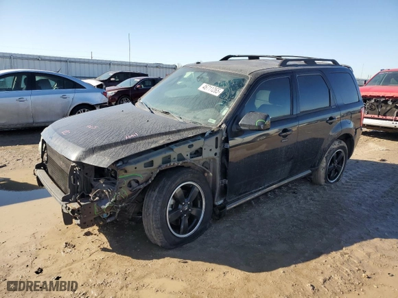 2010 Ford Escape XLT with VIN 1FMCU0D72AKA85305, listed as a Copart auction lot 46711265 with 120,416 mi miles and Salvage Title. Bid and sale history available at carsss.com. Image 1.