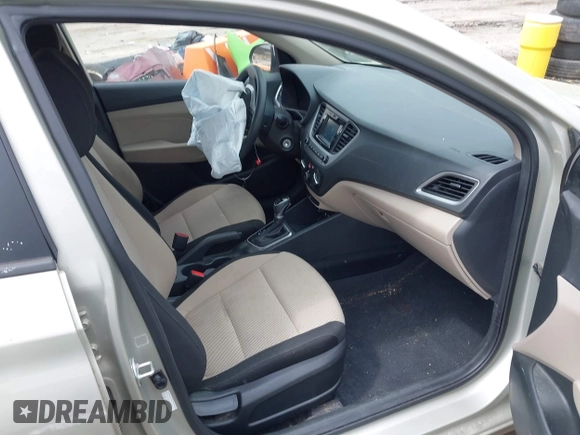 2020 Hyundai Accent SE with VIN 3KPC24A63LE094663, listed as a IAAI auction lot 41950956 with 64,507 mi miles. Bid and sale history available at carsss.com. Image 5.