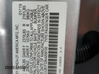 2019 Acura TLX with VIN 19UUB1F33KA009700, listed as a Copart auction lot 82205524 with 72,191 mi miles and Salvage Title. Bid and sale history available at carsss.com. Image 13.