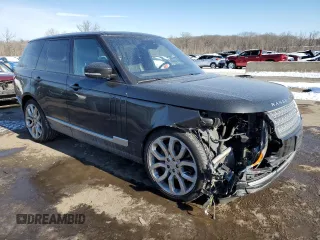 2017 Land Rover Range Rover с VIN SALGS2FEXHA334025, выставлен на аукционе Copart как лот 41811675 с пробегом 57 527 миль миль и Списание • Salvage title. История ставок и продаж доступна на DreamBid. Изображение 4.