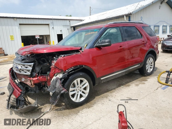 2018 Ford Explorer XLT with VIN 1FM5K8D83JGB54527, listed as a Copart auction lot 60068855 with 108,475 mi miles and Salvage title. Bid and sale history available at DreamBid. Image 1.