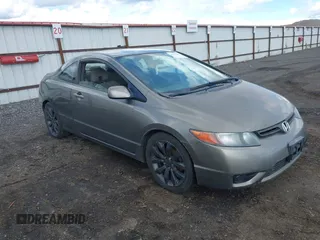 2007 Honda Civic Cpe LX with VIN 2HGFG126X7H558149, listed as a IAAI auction lot 41868081 with 186,517 mi miles. Bid and sale history available at carsss.com. Image 1.