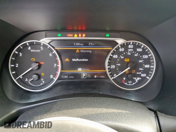 2024 Nissan Sentra SV z VIN 3N1AB8CV0RY323832, wystawiony jako Copart lot #55803155 z przebiegiem 7 346 mil mil oraz Szkoda całkowita • Salvage title. Historia ofert i sprzedaży dostępna na DreamBid. Obrazek 9.