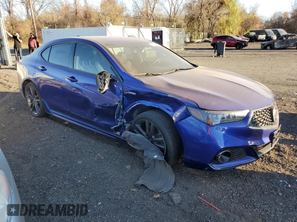2018 Acura TLX w/A-SPEC Pkg with VIN 19UUB3F61JA003396, listed as a Copart auction lot 77971904 with 63,348 mi miles and Salvage Title. Bid and sale history available at carsss.com. Image 4.