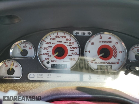 1995 Ford Mustang z VIN 1FALP4043SF252513, wystawiony jako Copart lot #52131605 z przebiegiem 237 066 mil mil oraz Szkoda całkowita • Salvage title. Historia ofert i sprzedaży dostępna na DreamBid. Obrazek 9.