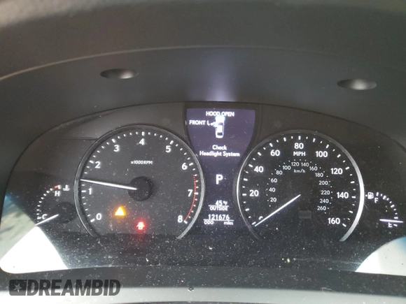 2013 Lexus LS 460 z VIN JTHCL5EF1D5015905, wystawiony jako Copart lot #81110004 z przebiegiem 121 676 mil mil oraz Szkoda całkowita • Salvage title. Historia ofert i sprzedaży dostępna na DreamBid. Obrazek 9.
