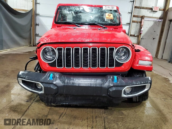 2024 Jeep Wrangler Sahara с VIN 1C4RJXP61RW270324, выставлен на аукционе Copart как лот 64820015 с пробегом 29 492 миль миль и Чистый • Clean title. История ставок и продаж доступна на DreamBid. Изображение 5.