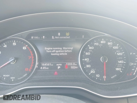 2018 Audi A4 Premium Plus with VIN WAULMAF47JN002184, listed as a IAAI auction lot 40038594 with 164,561 mi miles. Bid and sale history available at carsss.com. Image 7.