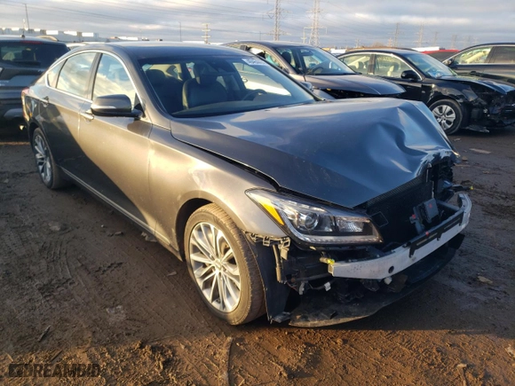 2017 Genesis G80 3.8L with VIN KMHGN4JE3HU203160, listed as a Copart auction lot 40464484 with 84,936 mi miles. Bid and sale history available at carsss.com. Image 4.