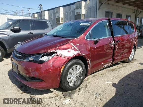 2021 Chrysler Voyager L z VIN 2C4RC1AG4MR558297, wystawiony jako Copart lot #88572205 z przebiegiem 52 842 mil mil oraz Szkoda całkowita • Salvage title. Historia ofert i sprzedaży dostępna na DreamBid. Obrazek 1.
