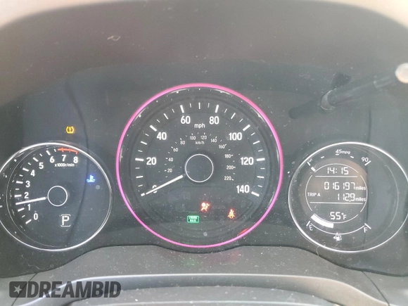 2022 Honda HR-V LX with VIN 3CZRU6H34NM773890, listed as a Copart auction lot 48867475 with 16,197 mi miles and Salvage Title. Bid and sale history available at carsss.com. Image 9.